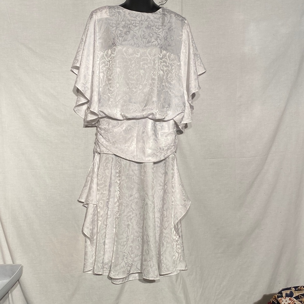 Vintage flower satin dress